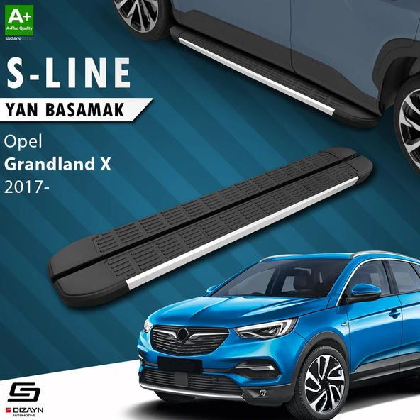 S-Dizayn Opel Grandland X S-Line Aluminyum Yan Basamak 183 Cm 2017-2024 A+ Kalite ürün görseli