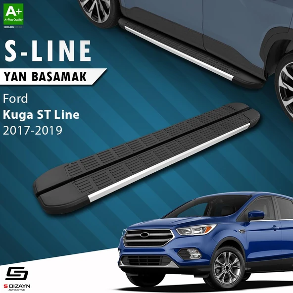 S-Dizayn Ford Kuga 2 ST-Line S-Line Aluminyum Yan Basamak 183 Cm 2017-2019 A+ Kalite ürün görseli