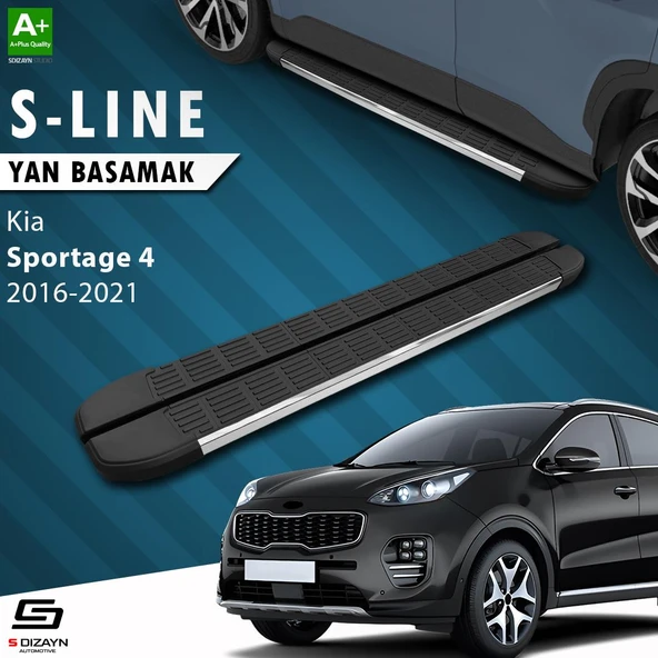S-Dizayn Kia Sportage 4 S-Line Krom Yan Basamak 173 Cm 2016-2021 A+ Kalite ürün görseli