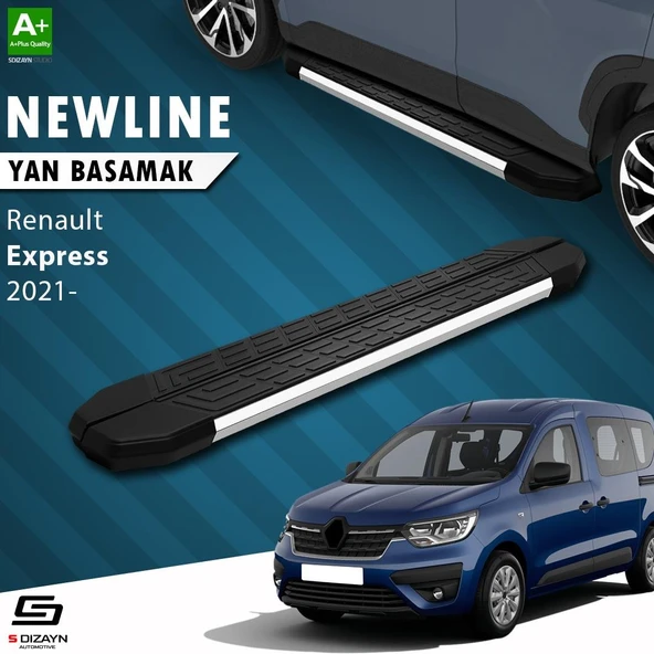 S-Dizayn Renault Express NewLine Krom Yan Basamak 203 Cm 2021 Üzeri A+ Kalite ürün görseli