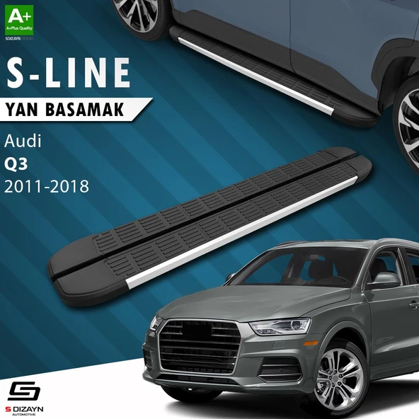 S-Dizayn Audi Q3 8U S-Line Aluminyum Yan Basamak 173 Cm 2011-2018 A+ Kalite ürün görseli