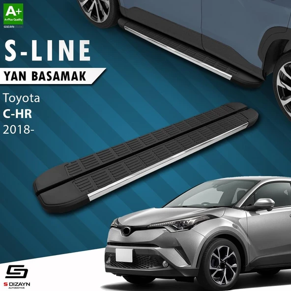 S-Dizayn Toyota C-HR S-Line Krom Yan Basamak 173 Cm 2016-2023 A+ Kalite ürün görseli
