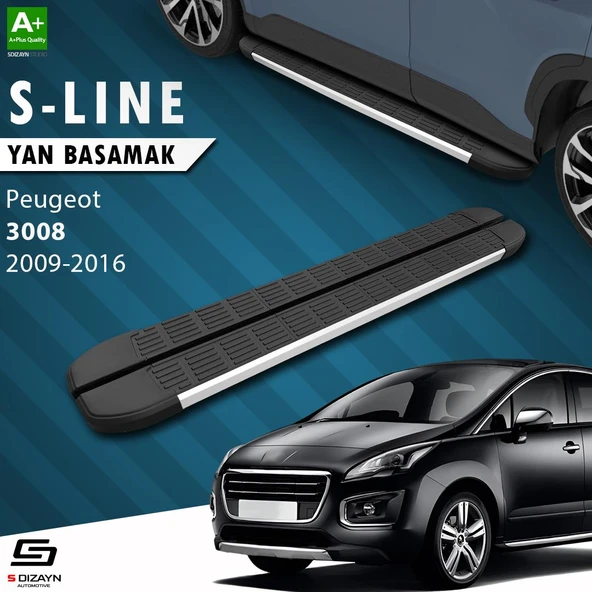 S-Dizayn Peugeot 3008 S-Line Aluminyum Yan Basamak 183 Cm 2009-2016 A+ Kalite ürün görseli