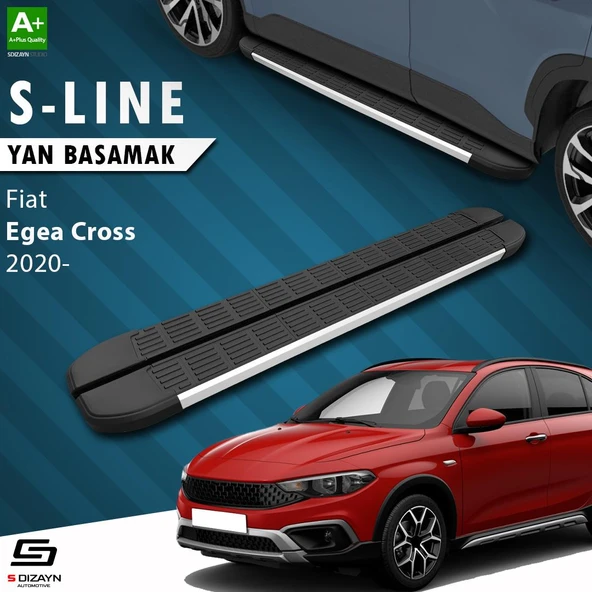 S-Dizayn Fiat Egea Cross S-Line Aluminyum Yan Basamak 183 Cm 2020 Üzeri A+ Kalite ürün görseli