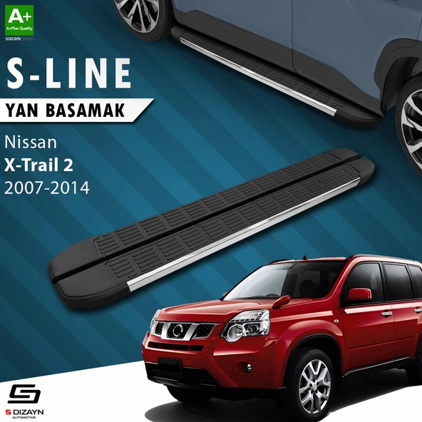 S-Dizayn Nissan X-Trail T31 S-Line Krom Yan Basamak 173 Cm 2007-2014 A+ Kalite ürün görseli