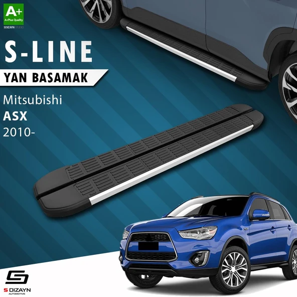 S-Dizayn Mitsubishi ASX S-Line Aluminyum Yan Basamak 183 Cm 2010 Üzeri A+ Kalite ürün görseli