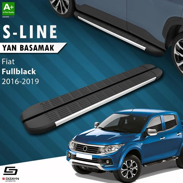 S-Dizayn Fiat Fullback S-Line Aluminyum Yan Basamak 193 Cm 2016-2019 A+ Kalite ürün görseli