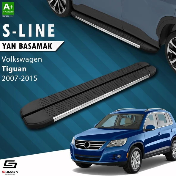 S-Dizayn VW Tiguan S-Line Krom Yan Basamak 173 Cm 2007-2015 A+ Kalite ürün görseli