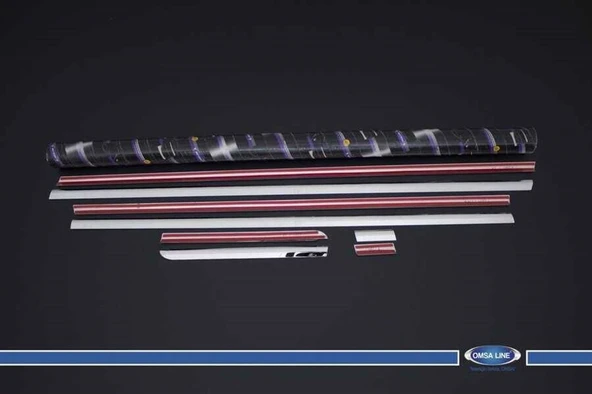 OMSA Citroen C4 HB Krom Cam Alt Çıtası 8 Parça 2004-2010 Arası - Resim 2