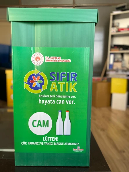 İZGE PP 4LÜ  GERİ DÖNÜŞÜM SIFIR ATIK KUTUSU 35X 35 X70 - 4