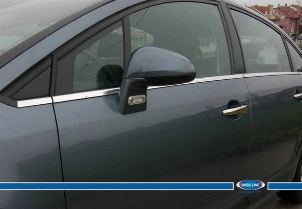 OMSA Citroen C4 HB Krom Cam Alt Çıtası 8 Parça 2004-2010 Arası - Resim 4