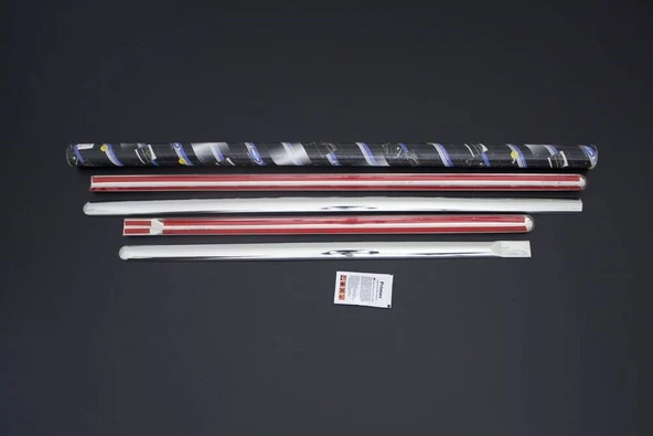 OMSA Dacia Logan Krom Yan Kapı Çıtası 4 Parça 2004-2012 Arası - Resim 2