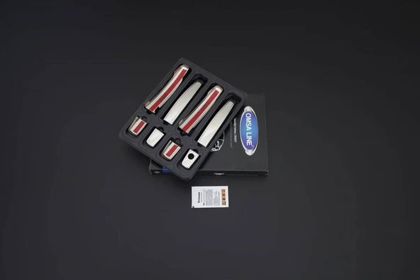 OMSA Chevrolet Aveo Krom Kapı Kolu 4 Kapı Desenli 2012 ve Sonrası - Resim 2