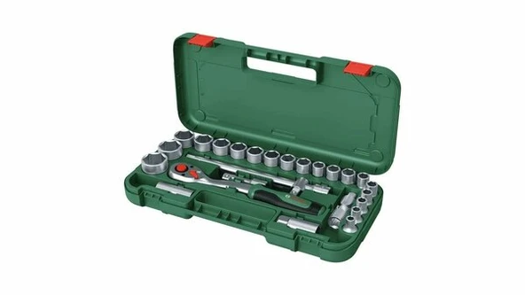 BOSCH 1/2" Cırcırlı Somun Sıkma Seti 25 Parça ürün görseli