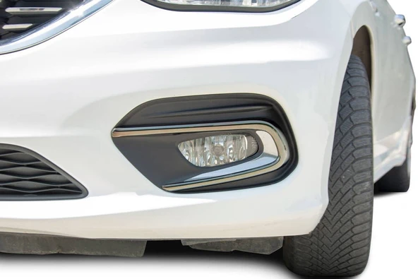 OMSA Fiat Egea Siyah Krom Sis Far Çerçevesi 2 Parça 2015-2020 Arası - Resim 3