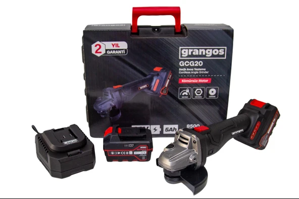 Grangos GCG20-F2 20V 5 Ah Çift Akülü Avuç Taşlama ürün görseli