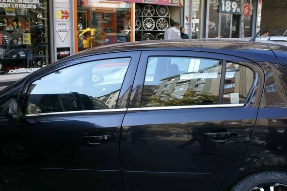 OMSA Opel Corsa D HB Krom Cam Alt Çıtası 4 Parça 2006-2015 Arası - Resim 3