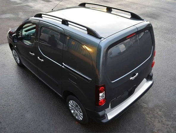 Peugeot Partner 3 Elegance Tavan Çıtası Siyah Uzun Şase 2019 ve Sonrası - 1