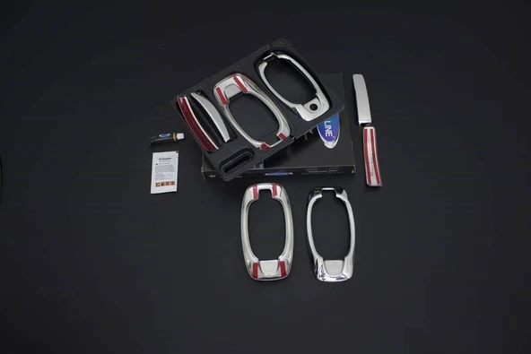 OMSA Peugeot Bipper Krom Kapı Kolu Set 4 Kapı 2008 ve Sonrası - Resim 2