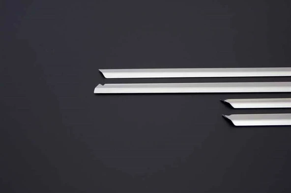 OMSA Renault Megane 2 HB/Sedan Krom Yan Kapı Çıtası 4 Parça Dar Model 2002-2010 Arası - Resim 2