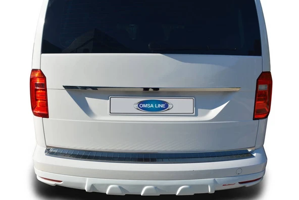 OMSA VW Caddy Minivan Krom Arka Tampon Eşiği 2015-2019 Arası - Resim 7