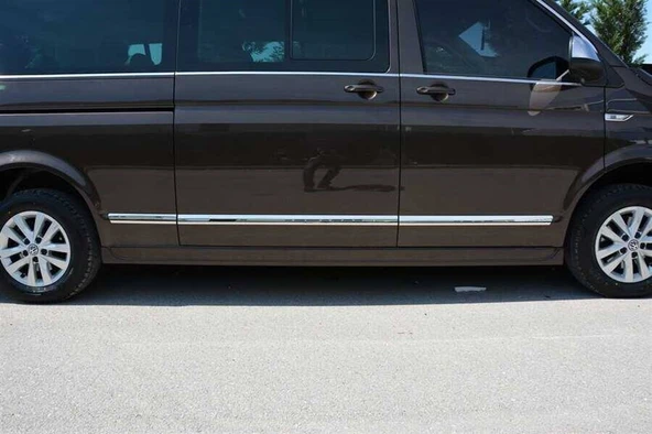 OMSA VW T5 Multivan Krom Yan Kapı Çıtası 7 Parça (Uzun Şasi) 2003 ve Sonrası - Resim 4