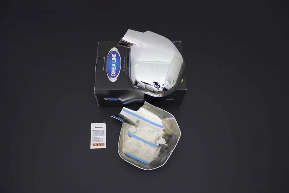 Omkar Peugeot Partner 2 Tepee Krom Ayna Kapağı 2 Parça ABS 2008-2012 Arası - Resim 2