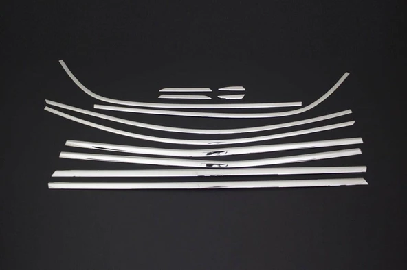 OMSA Renault Megane 4 HB Krom Cam Çerçevesi 12 Parça 2016-2020 Arası ürün görseli