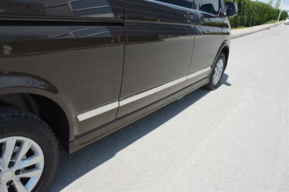 OMSA VW T5 Multivan Krom Yan Kapı Çıtası 7 Parça (Uzun Şasi) 2003 ve Sonrası - Resim 3