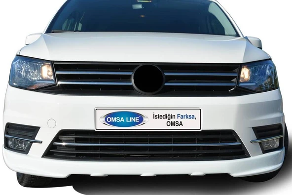 OMSA VW Caddy Minivan Krom Ön Panjur 2 Parça 2015-2019 Arası - Resim 4