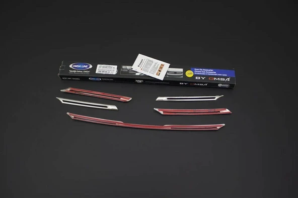 OMSA Renault Megane 4 Sedan Krom Ön Panjur 5 Parça 2016-2020 Arası - Resim 3