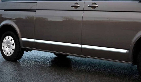 OMSA VW T5 Multivan Krom Yan Kapı Çıtası Tek Sürgü 5 Parça (Kısa Şasi) 2010 ve Sonrası - 3