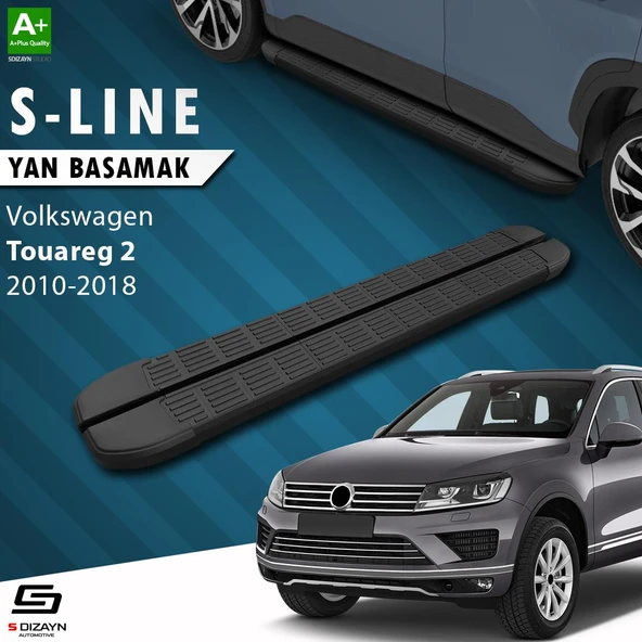 S-Dizayn VW Touareg 2 S-Line Siyah Yan Basamak 193 Cm 2010-2018 A+ Kalite ürün görseli