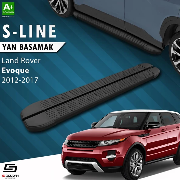 S-Dizayn Land Rover Range Rover Evoque S-Line Siyah Yan Basamak 173 Cm 2012-2017 A+ Kalite ürün görseli