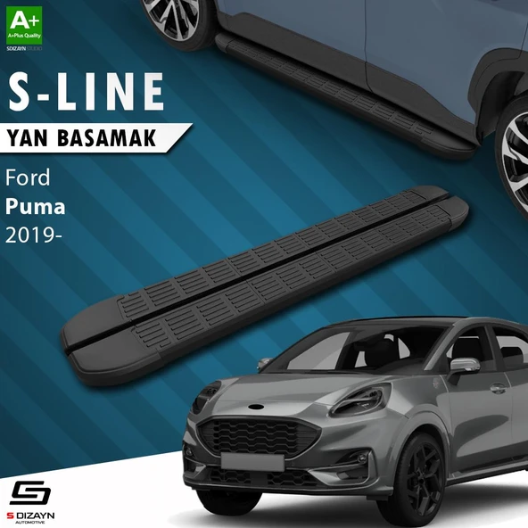 S-Dizayn Ford Puma S-Line Siyah Yan Basamak 173 Cm 2019 Üzeri A+ Kalite ürün görseli
