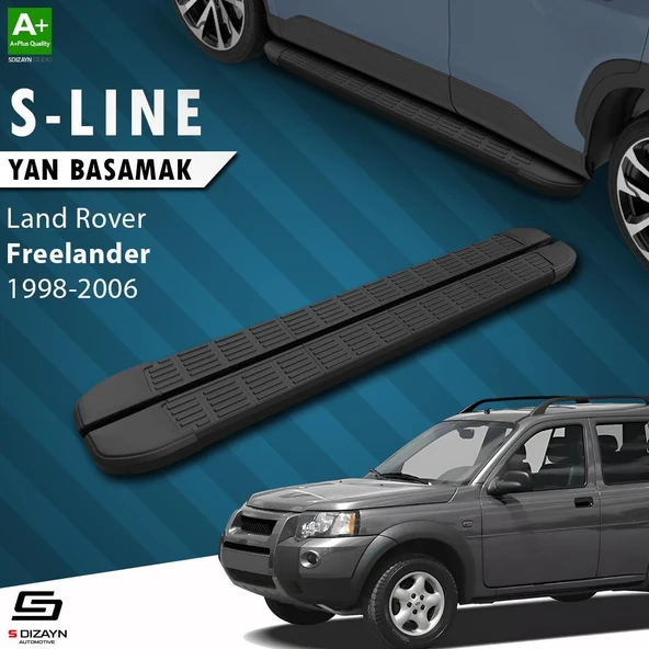 S-Dizayn Land Rover Freelander S-Line Siyah Yan Basamak 163 Cm 1998-2006 A+ Kalite ürün görseli