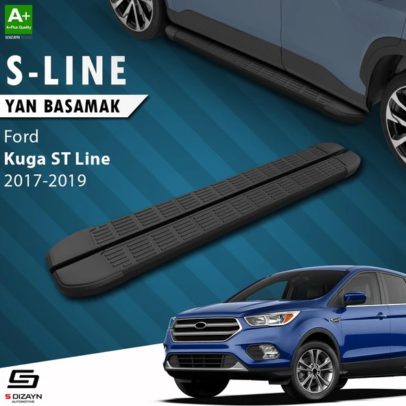 S-Dizayn Ford Kuga 2 ST-Line S-Line Siyah Yan Basamak 183 Cm 2017-2019 A+ Kalite ürün görseli