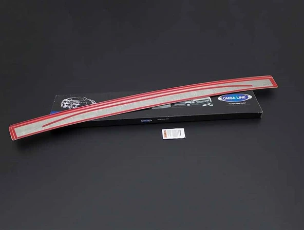 OMSA VW T6 Transporter Krom Arka Tampon Eşiği Tek Kapı Taşlı 2015 ve Sonrası - Resim 3