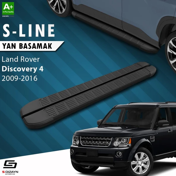 S-Dizayn Land Rover Discovery 4 S-Line Siyah Yan Basamak 193 Cm 2009-2016 A+ Kalite ürün görseli