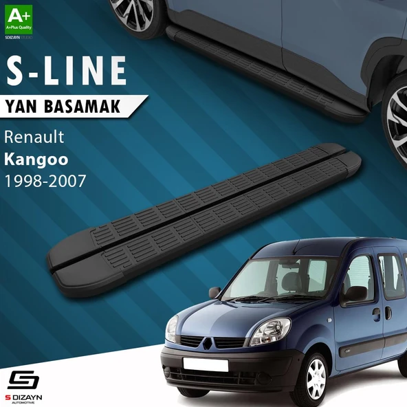 S-Dizayn Renault Kangoo S-Line Siyah Yan Basamak 183 Cm 1998-2007 A+ Kalite ürün görseli