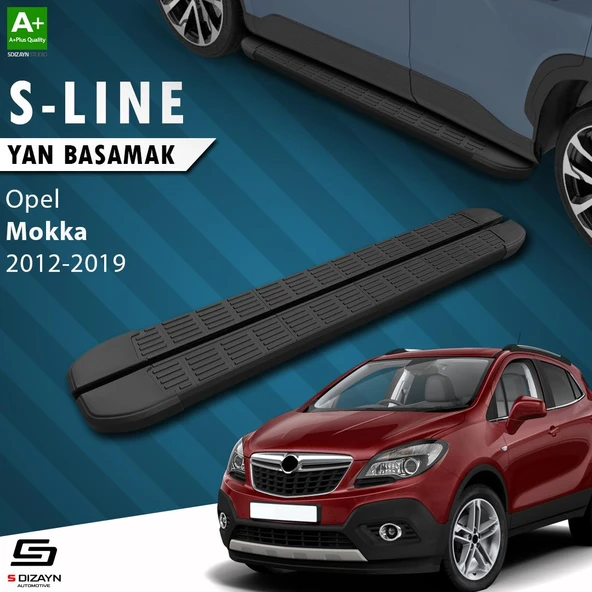 S-Dizayn Opel Mokka S-Line Siyah Yan Basamak 163 Cm 2012-2019 A+ Kalite ürün görseli