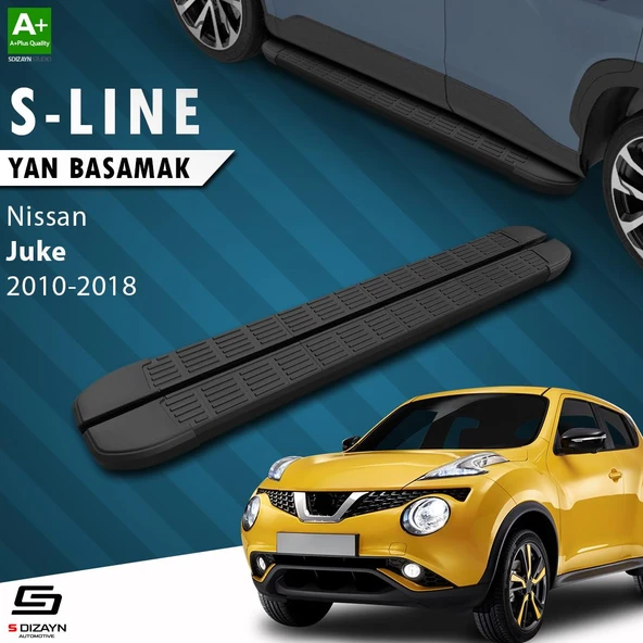 S-Dizayn Nissan Juke S-Line Siyah Yan Basamak 173 Cm 2010-2018 A+ Kalite ürün görseli