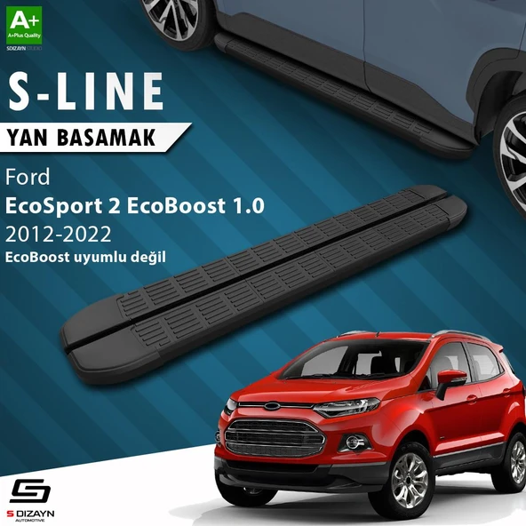 S-Dizayn Ford EcoSport 2 S-Line Siyah Yan Basamak 173 Cm 2012-2022 A+ Kalite ürün görseli