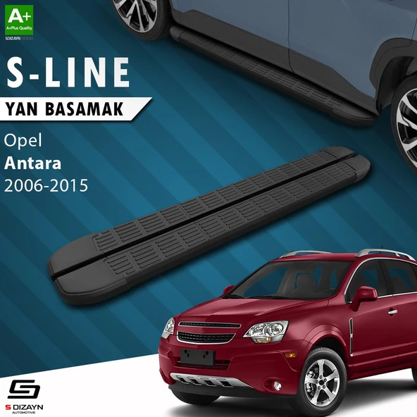 S-Dizayn Opel Antara S-Line Siyah Yan Basamak 183 Cm 2006-2015 A+ Kalite ürün görseli