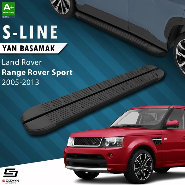 S-Dizayn Land Rover Range Rover Sport S-Line Siyah Yan Basamak 183 Cm 2005-2013 A+ Kalite ürün görseli