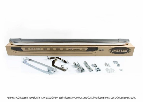 OMSA Citroen Nemo Ms Line Yan Basamak Siyah Yazılı 2008-2016 Arası - Resim 2