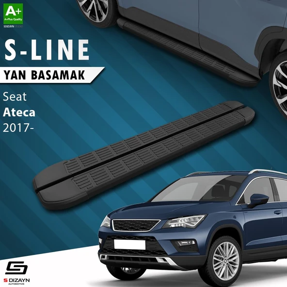 S-Dizayn Seat Ateca S-Line Siyah Yan Basamak 173 Cm 2017 Üzeri A+ Kalite ürün görseli