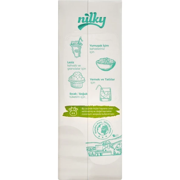 Nilky şekersiz Hindistan Cevizi Sütü Glütensiz Bitkisel Bazlı Laktosuz Vegan 1 lt - 4