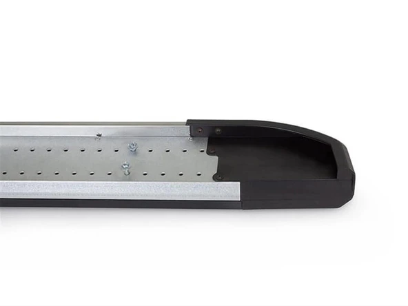 Omsa Line VW Caddy 2003-2014 Uzun Şasi Nevada Mat Alüminyum Alınlı Yan Basamak - Resim 3