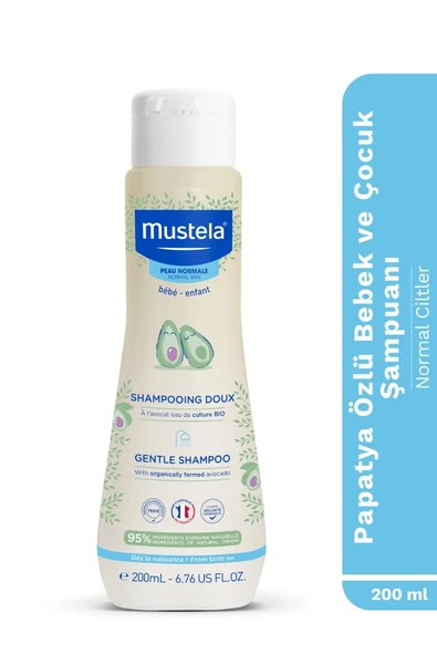 Mustela Papatya Özlü Göz Yakmayan Bebek ve Çocuk Şampuanı 200 ml - 1